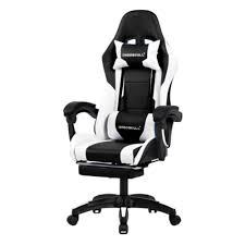 Deadskull, Gaming Chair, Ergonomic Gaming Chair - WHITE