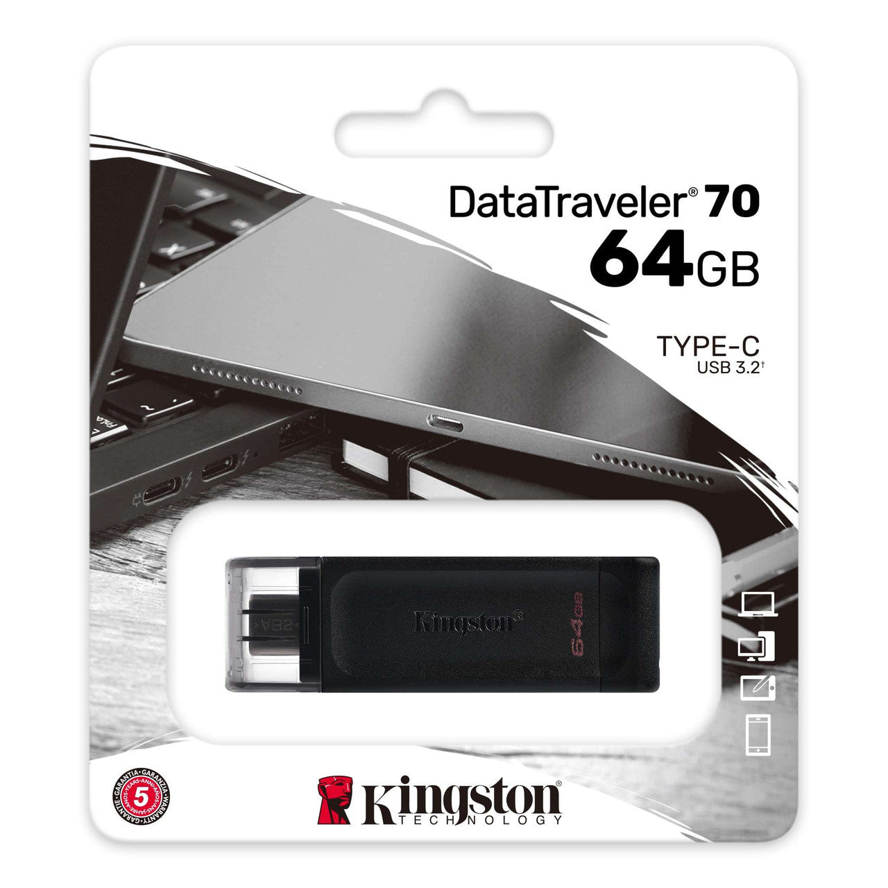 KINGSTON 64GB USB C - DT70/64GB