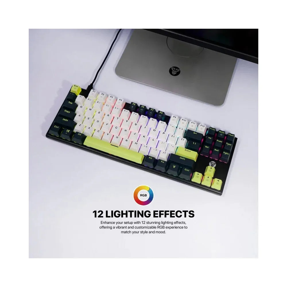 Fantech MORI Edition MK877S – ATOM87S, Wired Mechanical Keyboard White