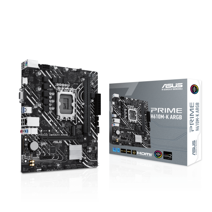 Asus Prime H610M-K ARGB DDR5 Motherboard