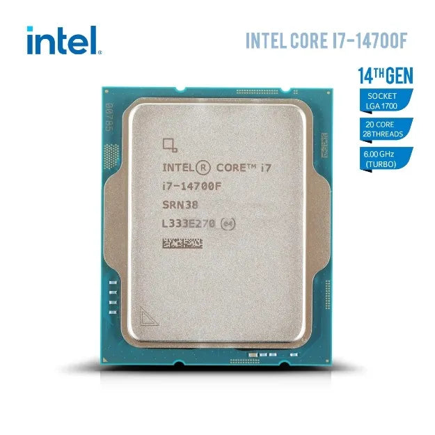 CPU Intel® Core™ I7-14700F Processor, 33M Cache, up to 5.4 GHz