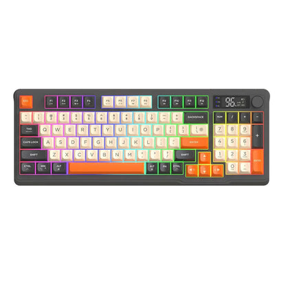 Freewolf M96 Wireless Mechanical Gaming keyboard with Display Screen - Moonlit Night