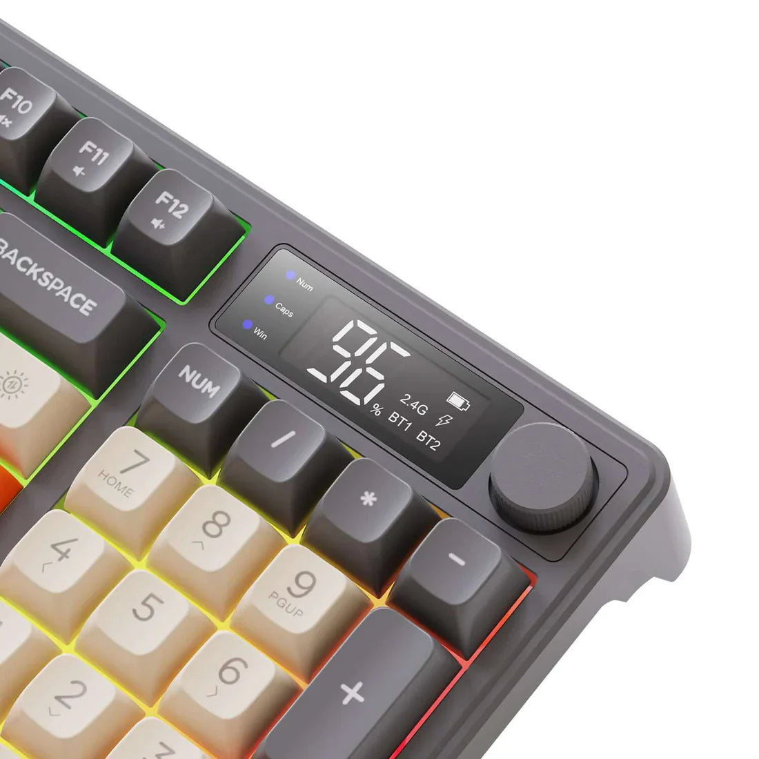 Freewolf M96 Wireless Mechanical Gaming keyboard with Display Screen - Moonlit Night