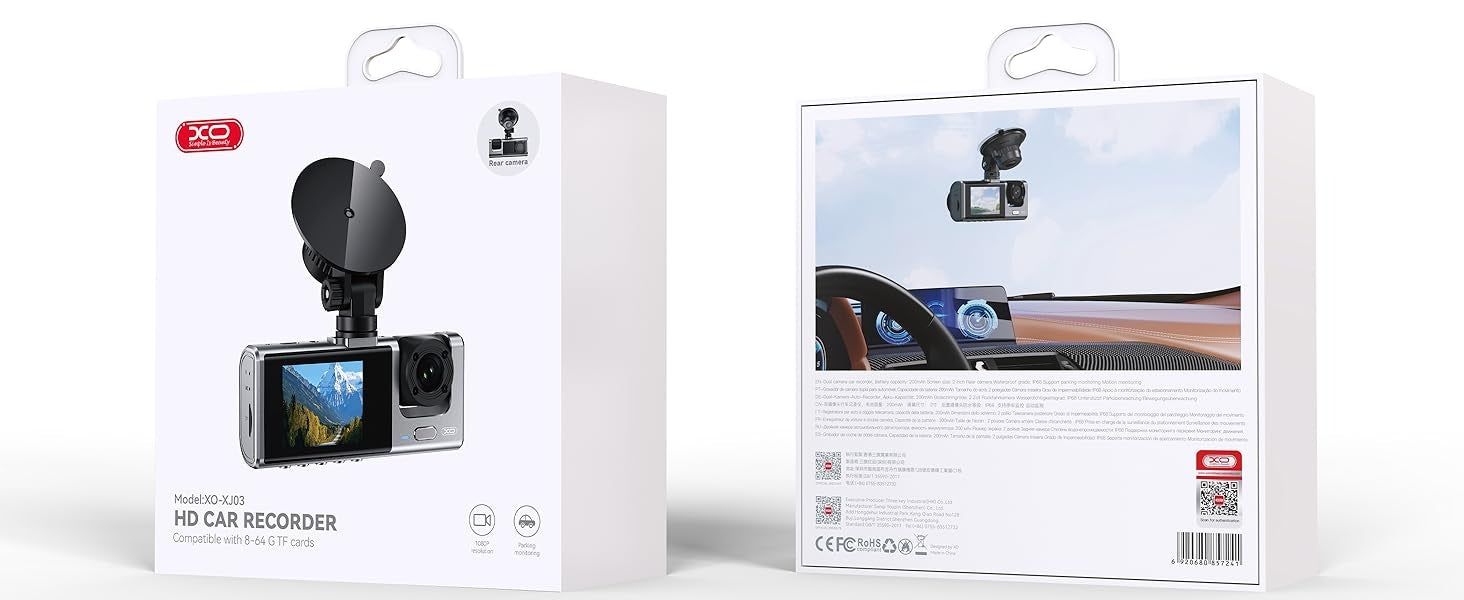 HD CAR RECORDER XO-XJ03