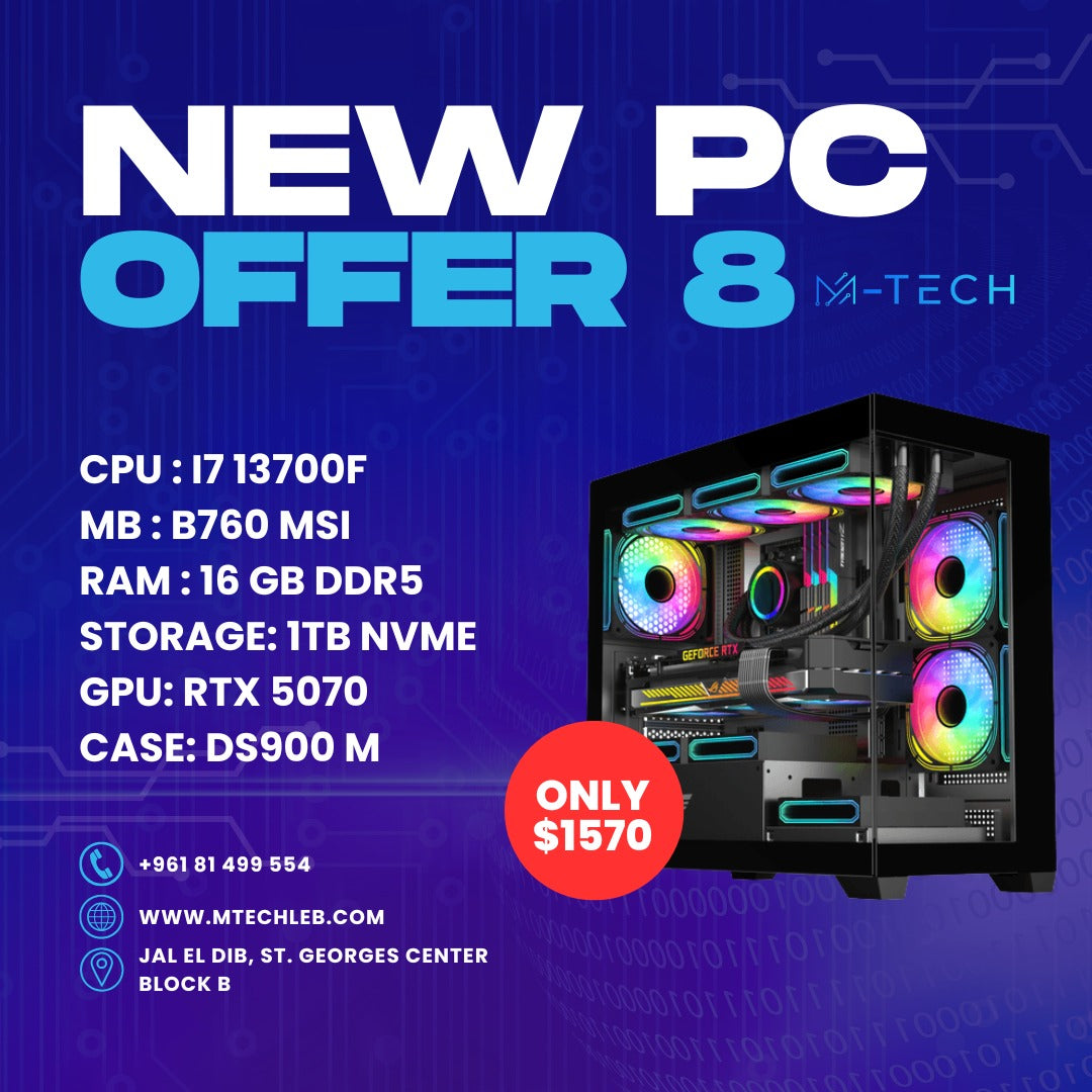 PC OFFER 8 - I7 13700F RTX 5070