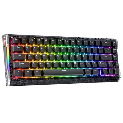 ATTACK SHARK R68 HE Carbon Fiber Rapid Trigger Keyboard Magnetic Switch - Black