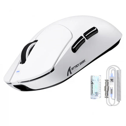 ATTACK SHARK X8 Ultra 8KHz Wireless Gaming Mouse - White