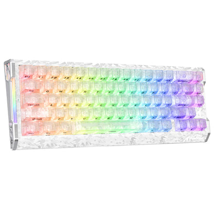 ATTACK SHARK R68 HE Carbon Fiber Rapid Trigger Keyboard Magnetic Switch - Ice Ninja