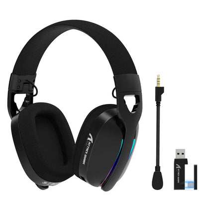 ATTACK SHARK L90 Foldable RGB Ultra-Light Tri-Mode Gaming Headset - Black