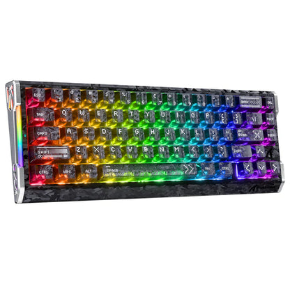 ATTACK SHARK R68 HE Carbon Fiber Rapid Trigger Keyboard Magnetic Switch - InkShade