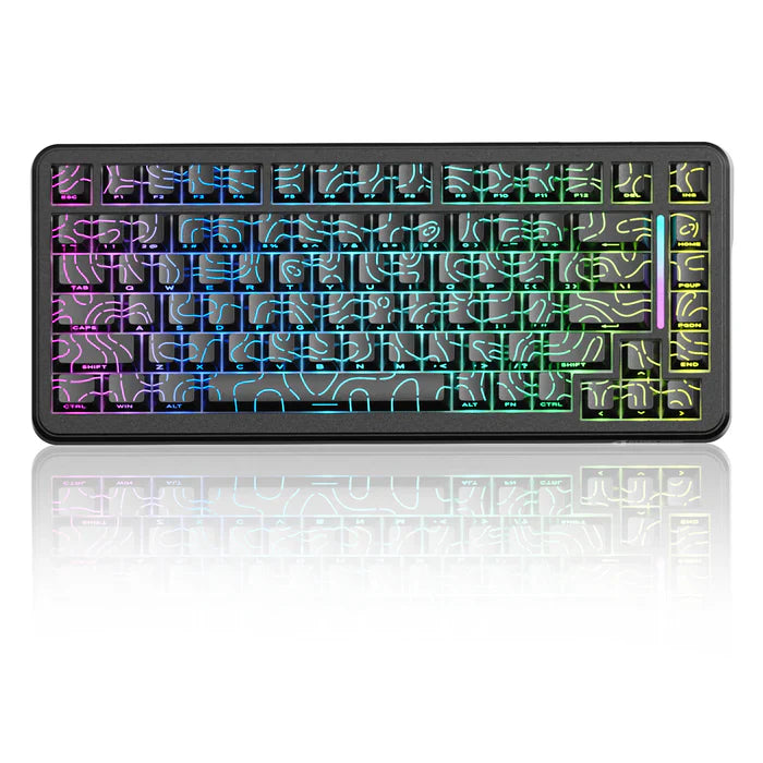 ATTACK SHARK X82 PRO HE MAGNETIC TRI MODE RGB MECHANICAL kb - black contour
