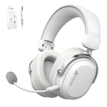 ATTACK SHARK L30 PRO Wireless Gaming Headset - WHITE & SILVER