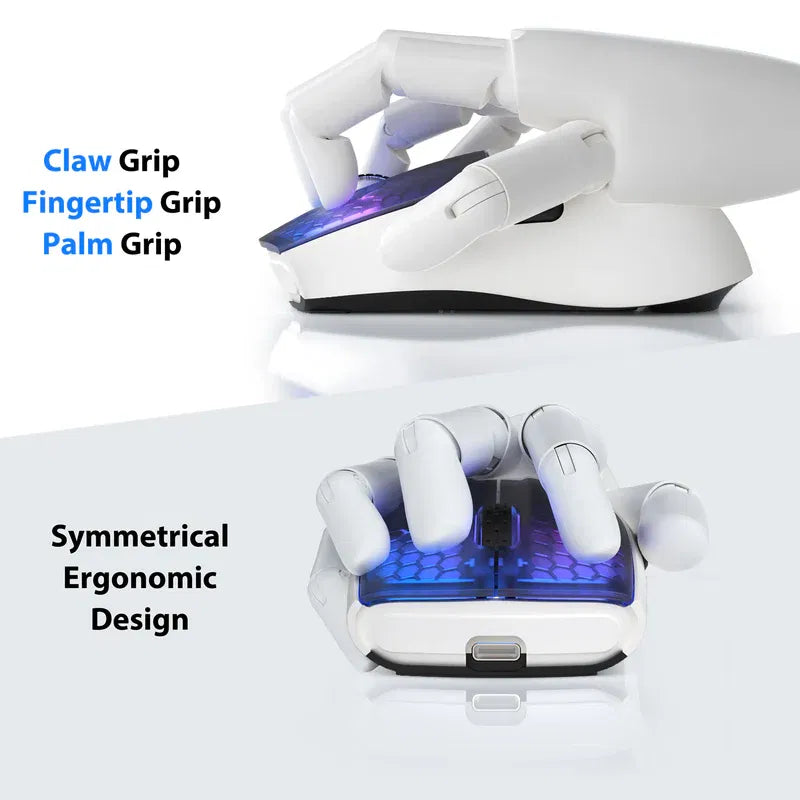 ATTACK SHARK X5 Wireless Gaming Mouse with Tri-Modes BT | WHITE