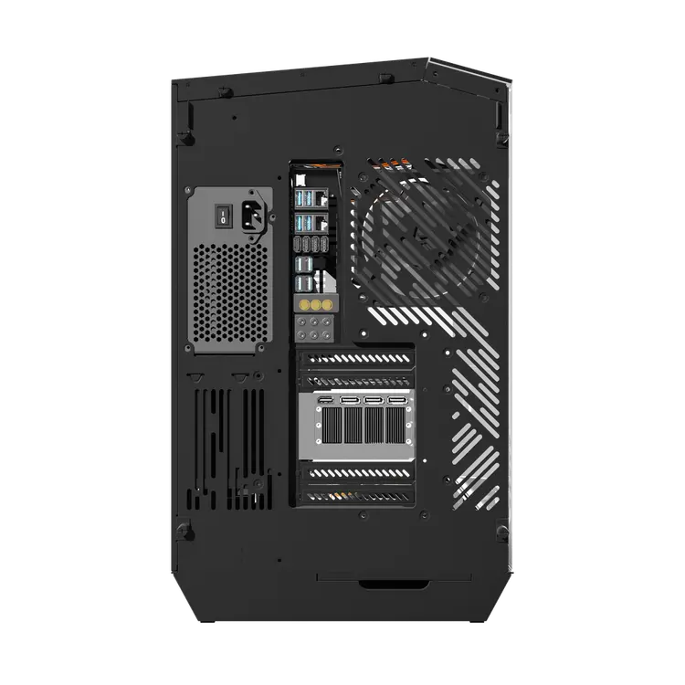 DarkFlash Dy470 PC Case With 4 ARGB Fans - BLACK