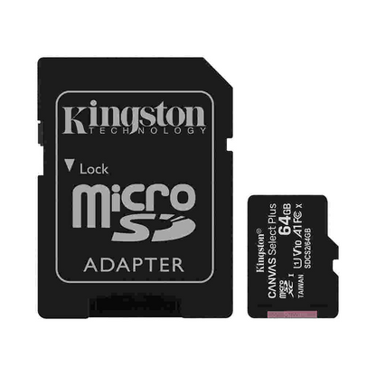 Kingston 64GB microSD  Memory Card ,with Adapter (SDCX10/64GB)