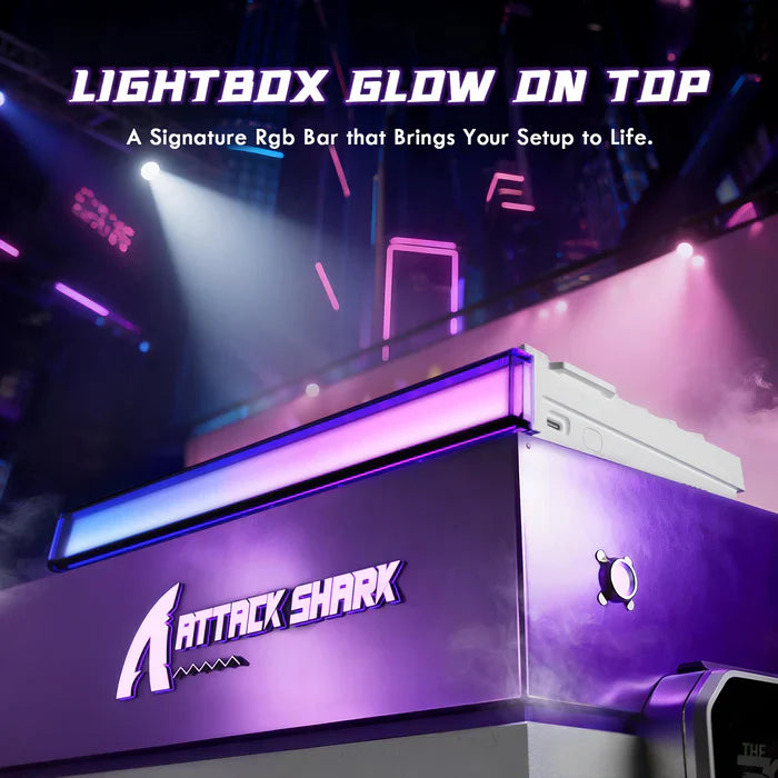 ATTACK SHARK R85 HE Rapid Trigger wired mechanical Keyboard Magnetic Switch with Custom Lightbox -  green