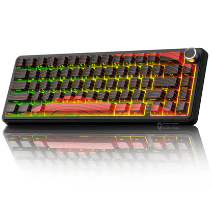 ATTACK SHARK X65 PRO HE Wireless Rapid Trigger Keyboard Magnetic Switch - Black & Red Contour