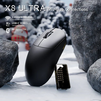 ATTACK SHARK X8 Ultra 8KHz Wireless Gaming Mouse - Black
