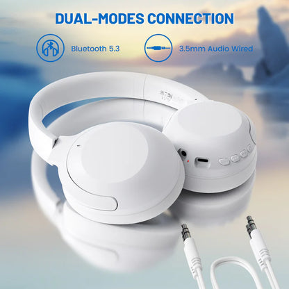 ATTACK SHARK G300 ANC Foldable Ultra-Light Dual-Mode Headphones - White