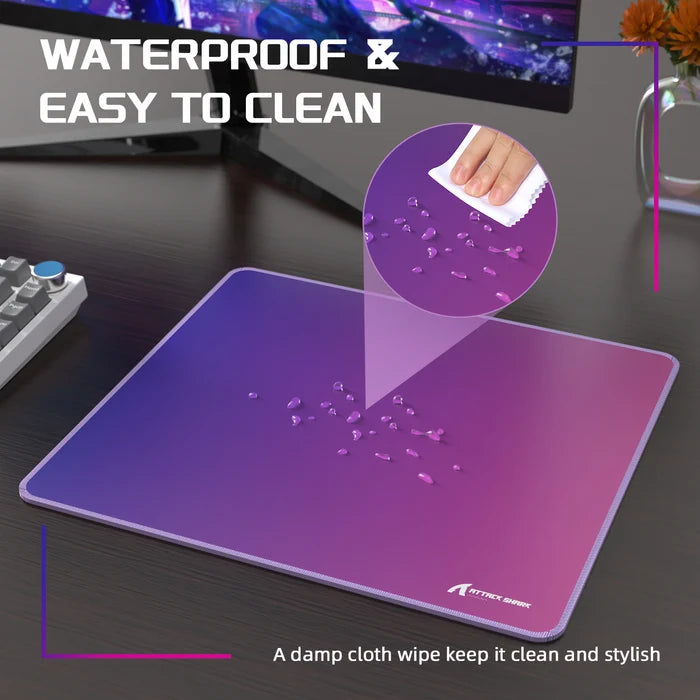 ATTACK SHARK CM03 eSport Gaming Mouse Pad (Rainbow Coated) - Purple-blue Gradient