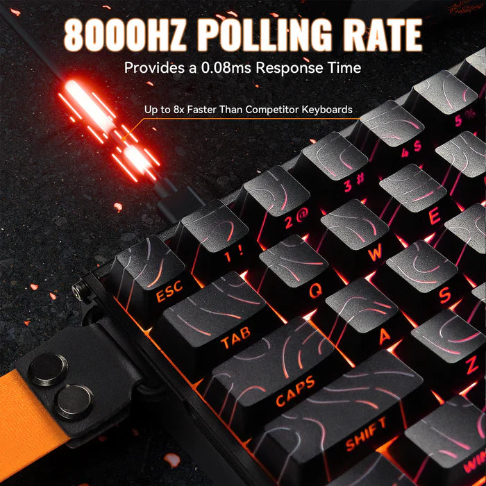 ATTACK SHARK X68MAX HE Rapid Trigger Aluminum Keyboard Magnetic Switch - Black Contour