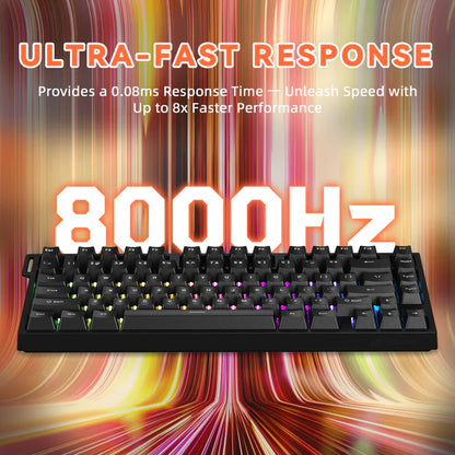 ATTACK SHARK R82 HE Rapid Trigger wired mechanical Keyboard Magnetic Switch - black