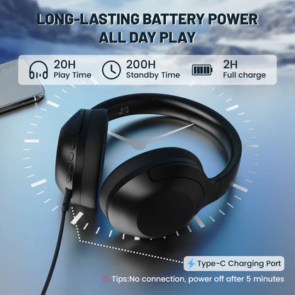 ATTACK SHARK G300 ANC Foldable Ultra-Light Dual-Mode Headphones - Black