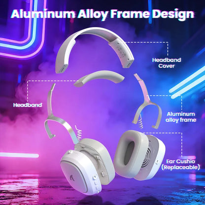ATTACK SHARK G800 Wireless Gaming Headset - White