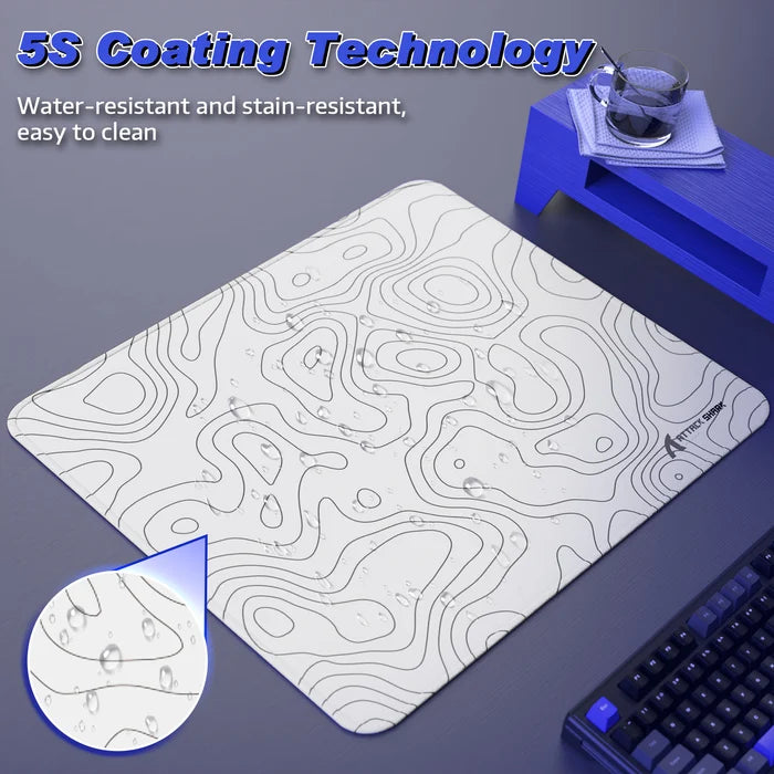 ATTACK SHARK CM02 eSport Gaming Mousepad (450x400x4 MM) - White Contour