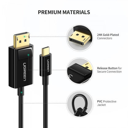 UGREEN  Type-C To Display Port Cable ,1.5 M - MM139  50994