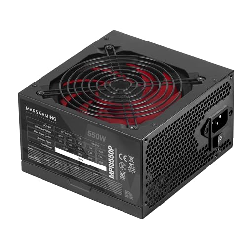Mars Ultra-Silent 550W Gaming Power Supply 120Mm Ai-Rpm Fan