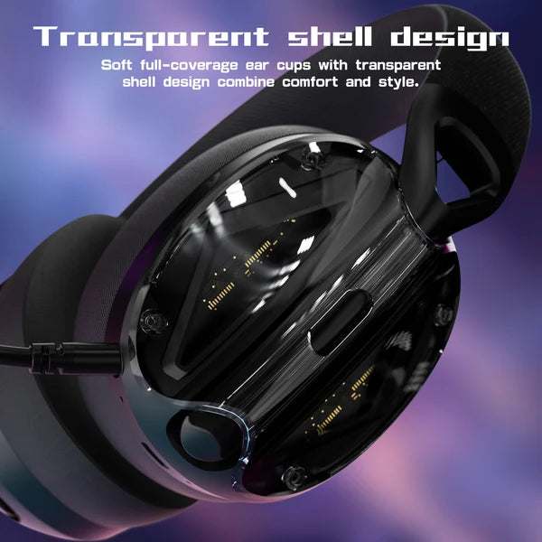 ATTACK SHARK L60 Ultra-Light Tri-Mode Gaming Headset - BLACK