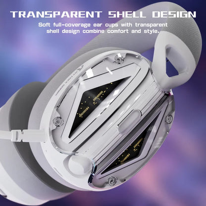 ATTACK SHARK L60 Ultra-Light Tri-Mode Gaming Headset - WHITE