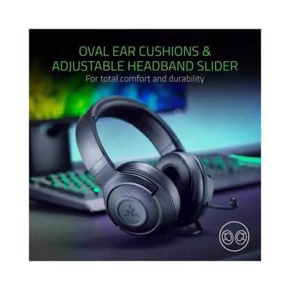 Razer Kraken X Essential Wired Gaming Headset - Black