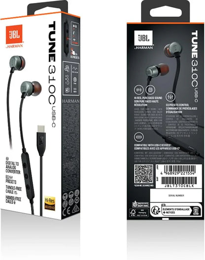 JBL Tune 310 Wired in-Ear Type C Headphones