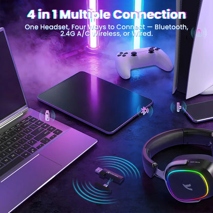ATTACK SHARK G800 Wireless Gaming Headset - Black