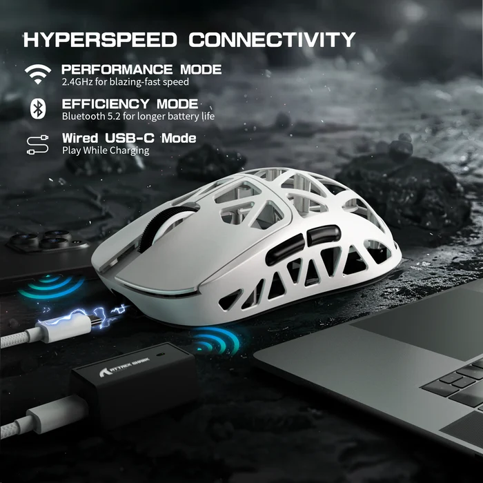 ATTACK SHARK R2  Gaming Mouse 8K - White