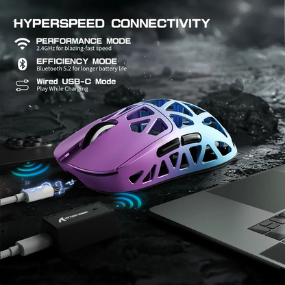 ATTACK SHARK R2 Magnesium Alloy PAW3950 Gaming Mouse - Twilight Purple