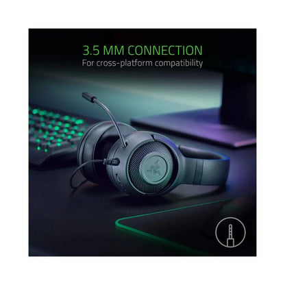 Razer Kraken X Essential Wired Gaming Headset - Black