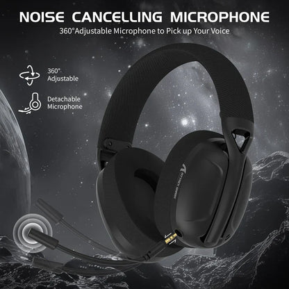 ATTACK SHARK L80 Ultra-Light Tri-Mode Gaming Headset - Black
