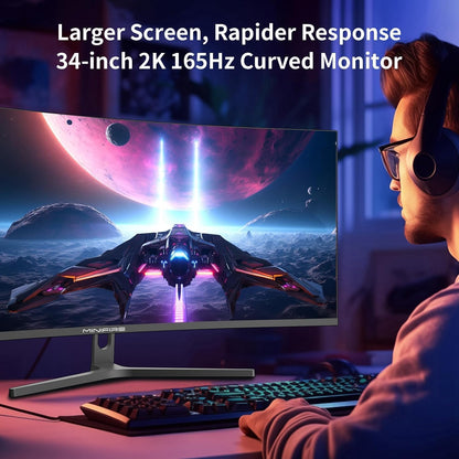 MINIFIRE MFG34C5Q GAMING CURVED 34″ MONITOR 165HZ WQHD