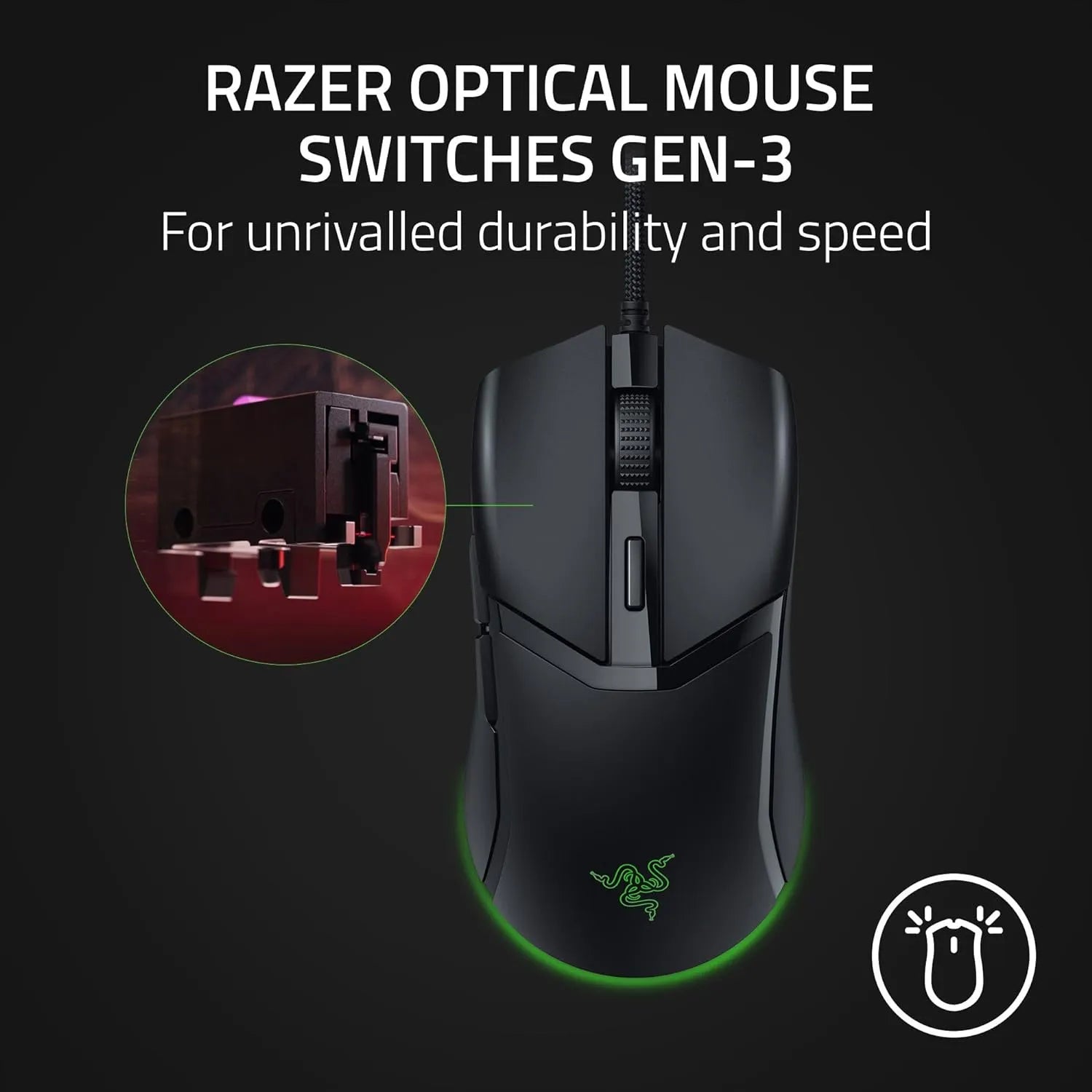 Razer Cobra Wired Gaming Mouse - Black