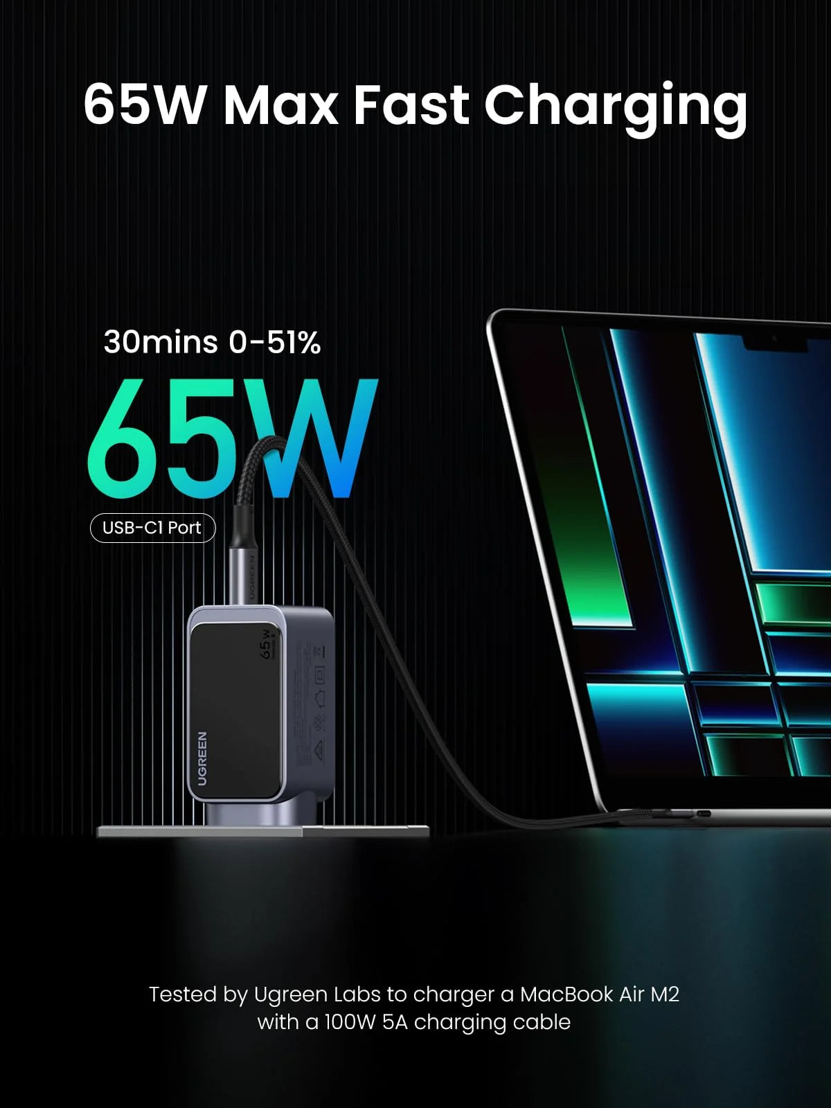 UGREEN Nexode S 65W 3-Port Charger X553 - 35042