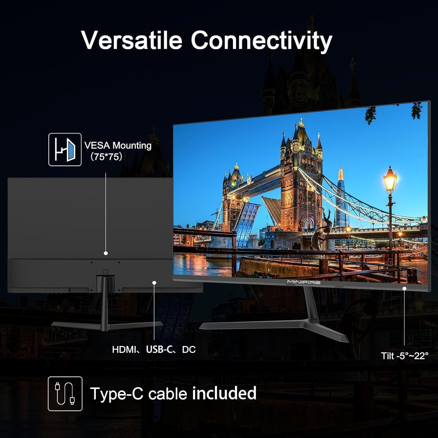 MINIFIRE MF24X3AL MONITOR 24″ 100hz FHD