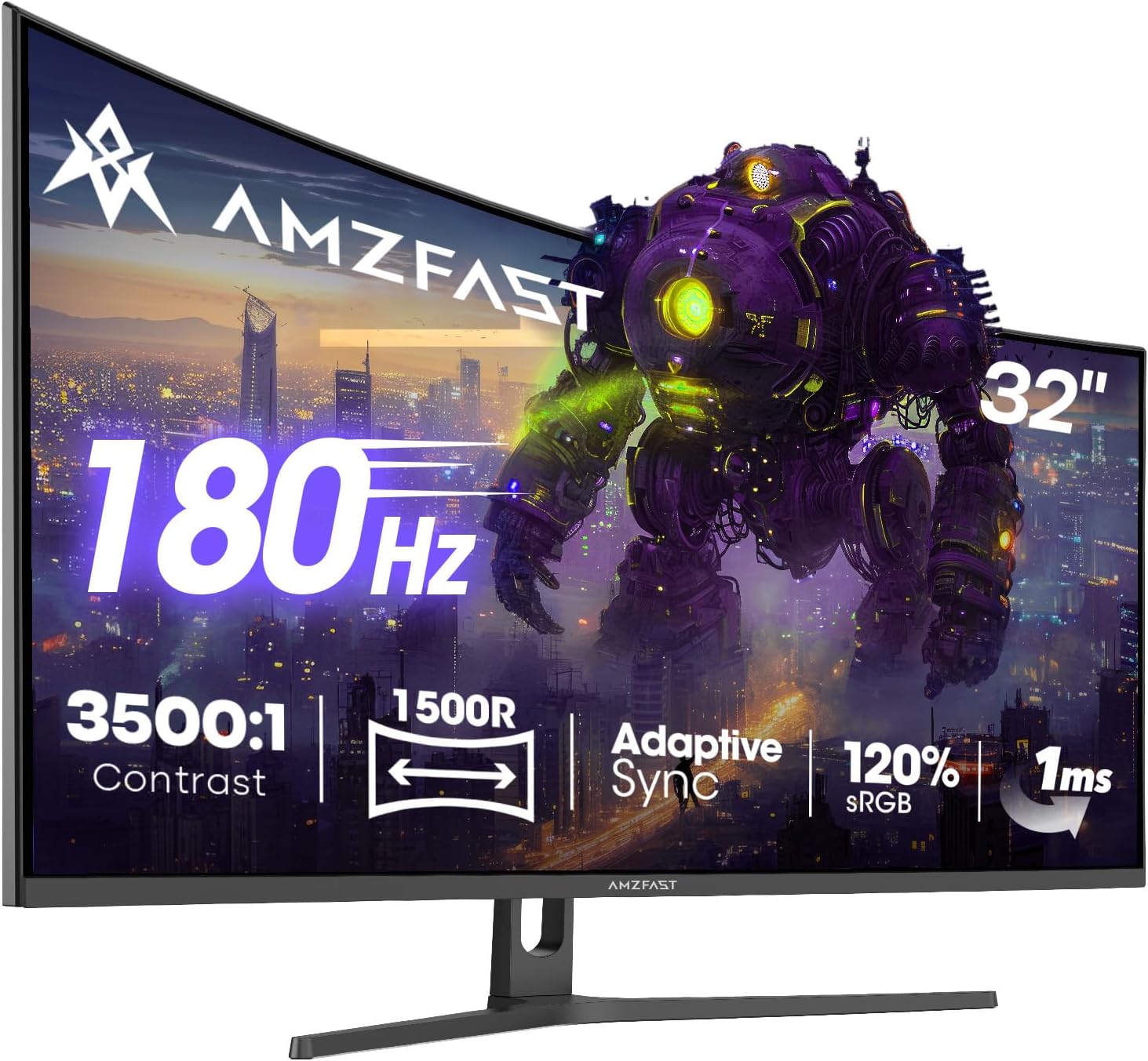 AMAZON AMZG32C3Q 32″ CURVED GAMING MONITOR QHD 180HZ