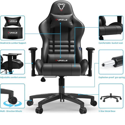 Furgle Gaming Chair | Racing Style High-Back - Blue
