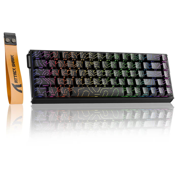 ATTACK SHARK X68MAX HE Rapid Trigger Aluminum Keyboard Magnetic Switch - Black Contour