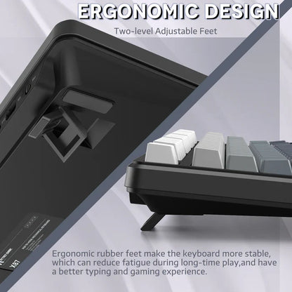 ATTACK SHARK X87 Tri-mode Gasket Mechanical Keyboard - Moonlit Night