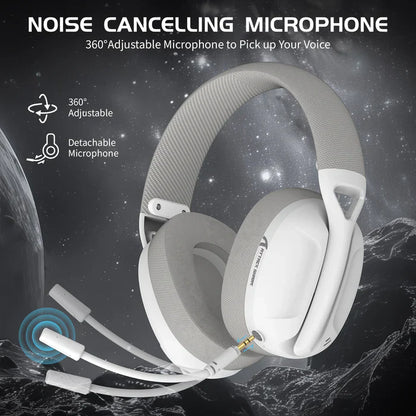 ATTACK SHARK L80 Ultra-Light Tri-Mode Gaming Headset - White