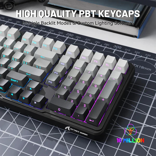 ATTACK SHARK X98 Full-size Wireless Mechanical Keyboard - MOON NIGHT